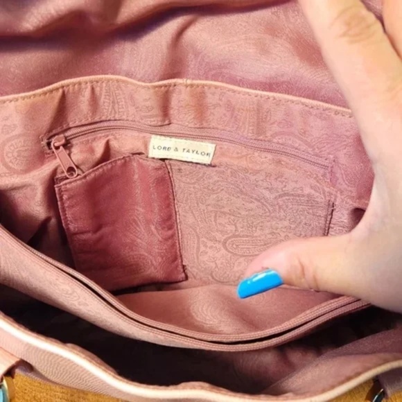 Vintage Lord & Taylor Reptile Pattern Leather Bag - Picture 3 of 15